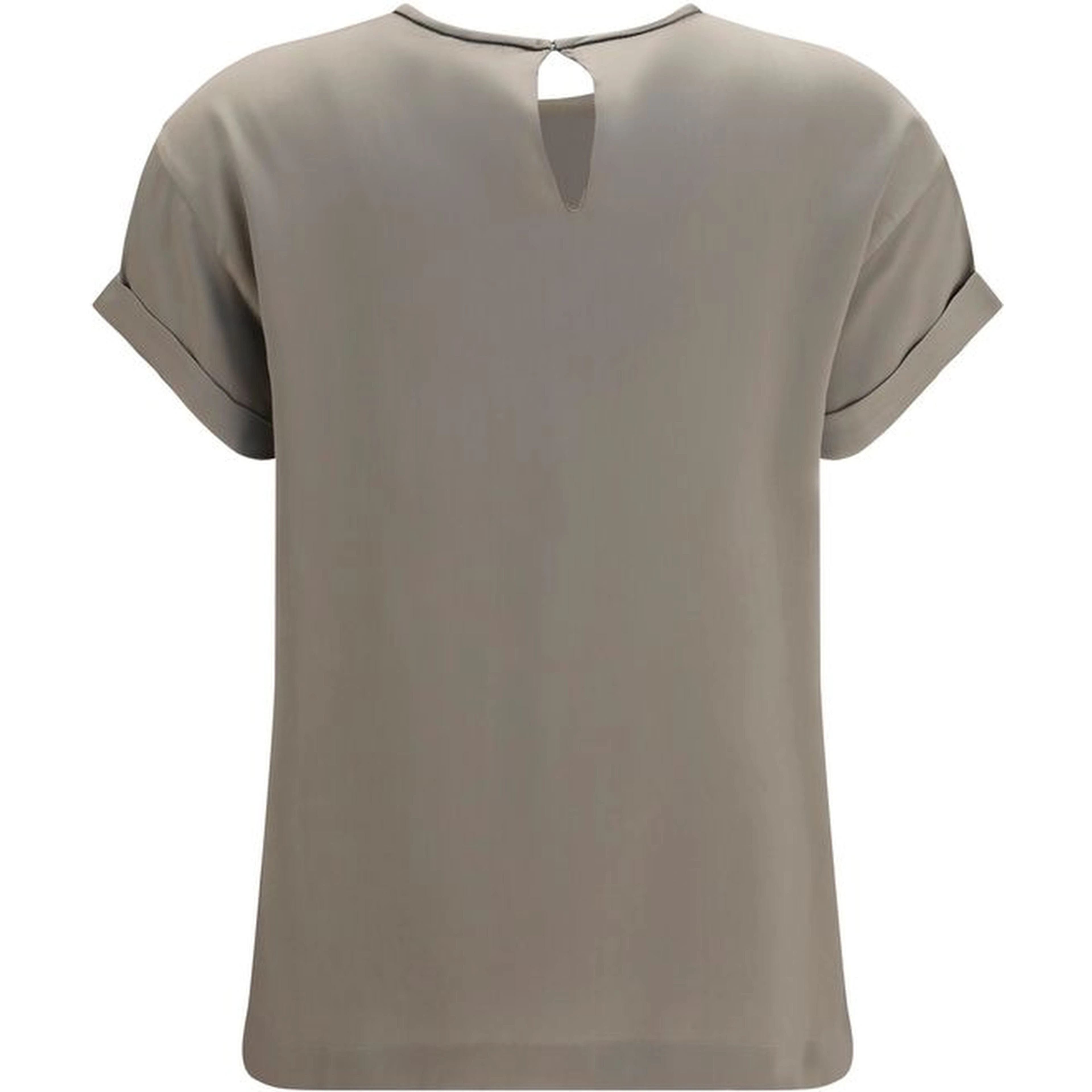 Beige Elastane Blouse