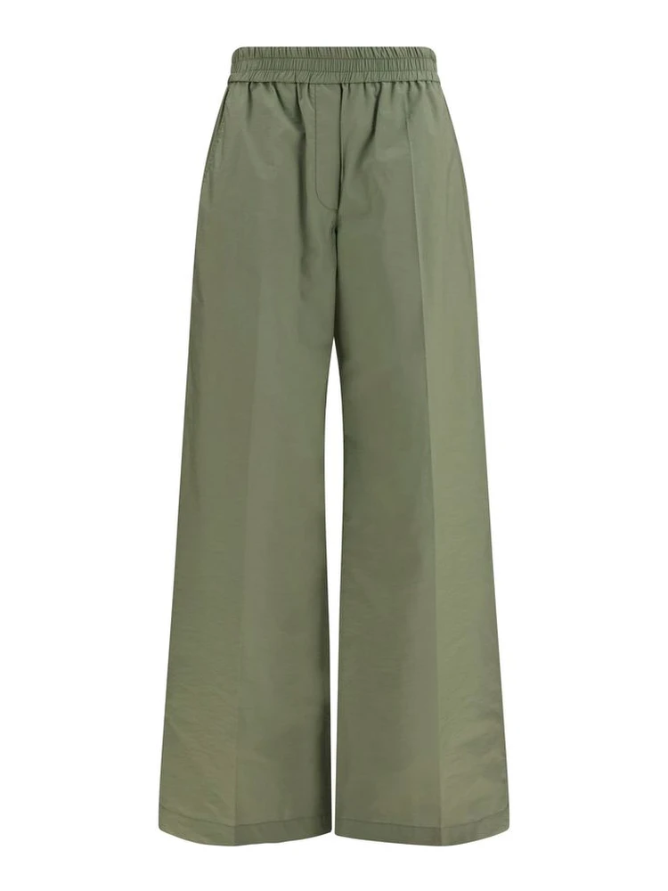 Bicolor Cotton Casual Pants