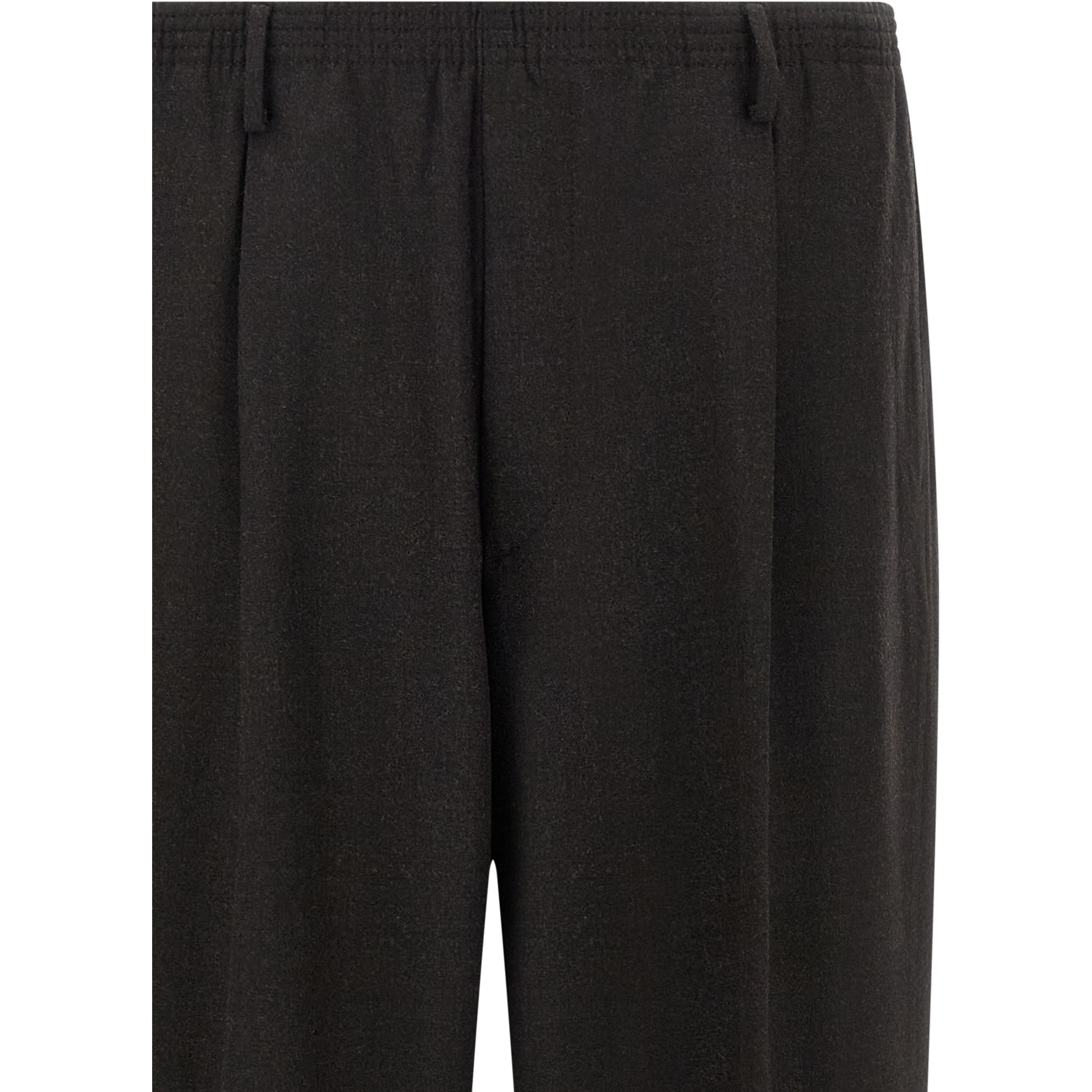 Brown Wool Casual Pants