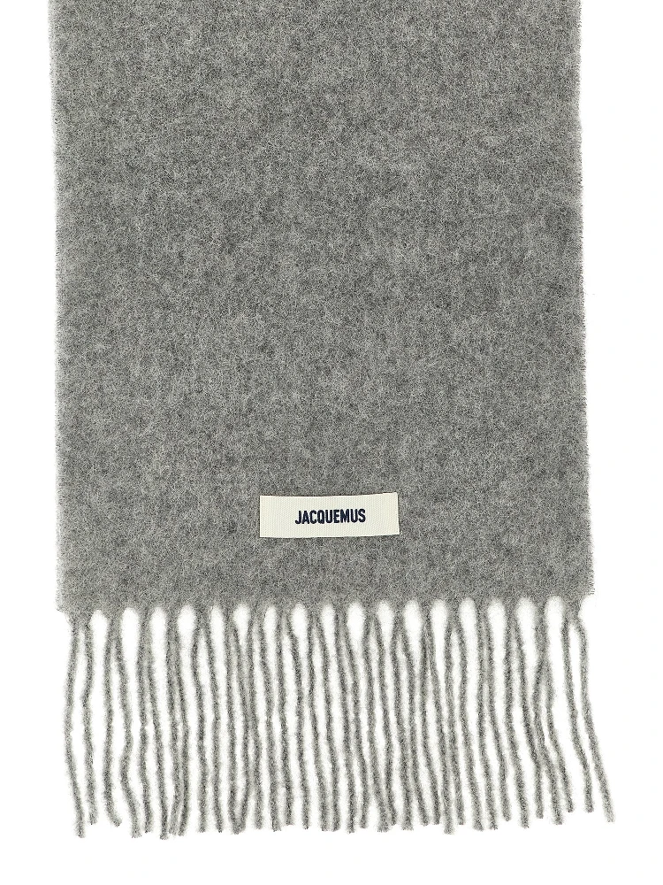 Gray Alpaca Leather Foulard alternative