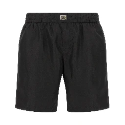 Black Polyamide Swim Shorts