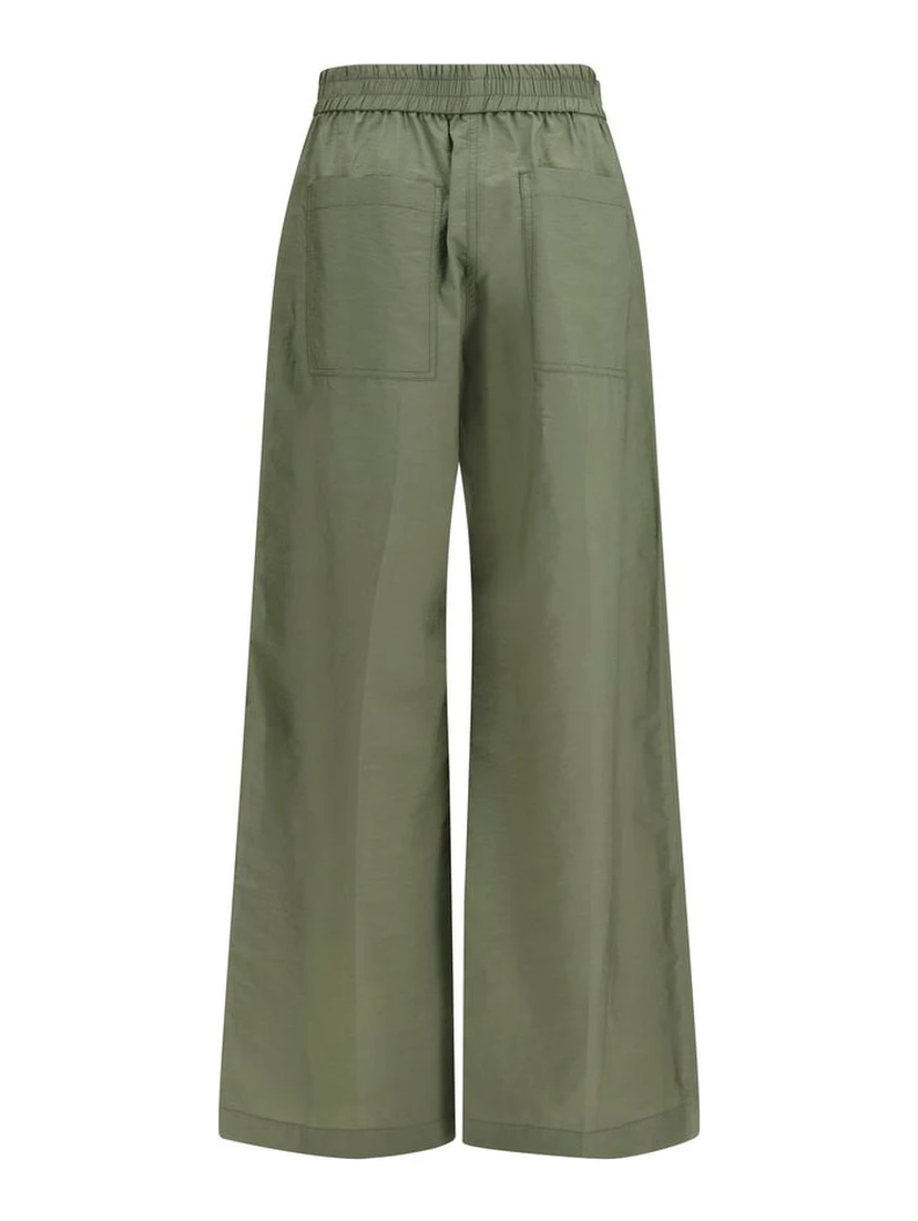 Bicolor Cotton Casual Pants