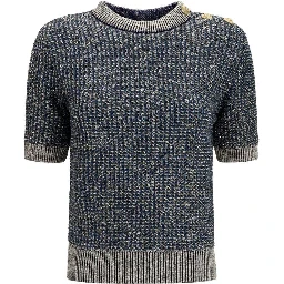 Blue Polyamide Sweatshirt
