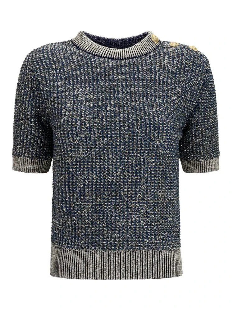 Blue Polyamide Sweatshirt