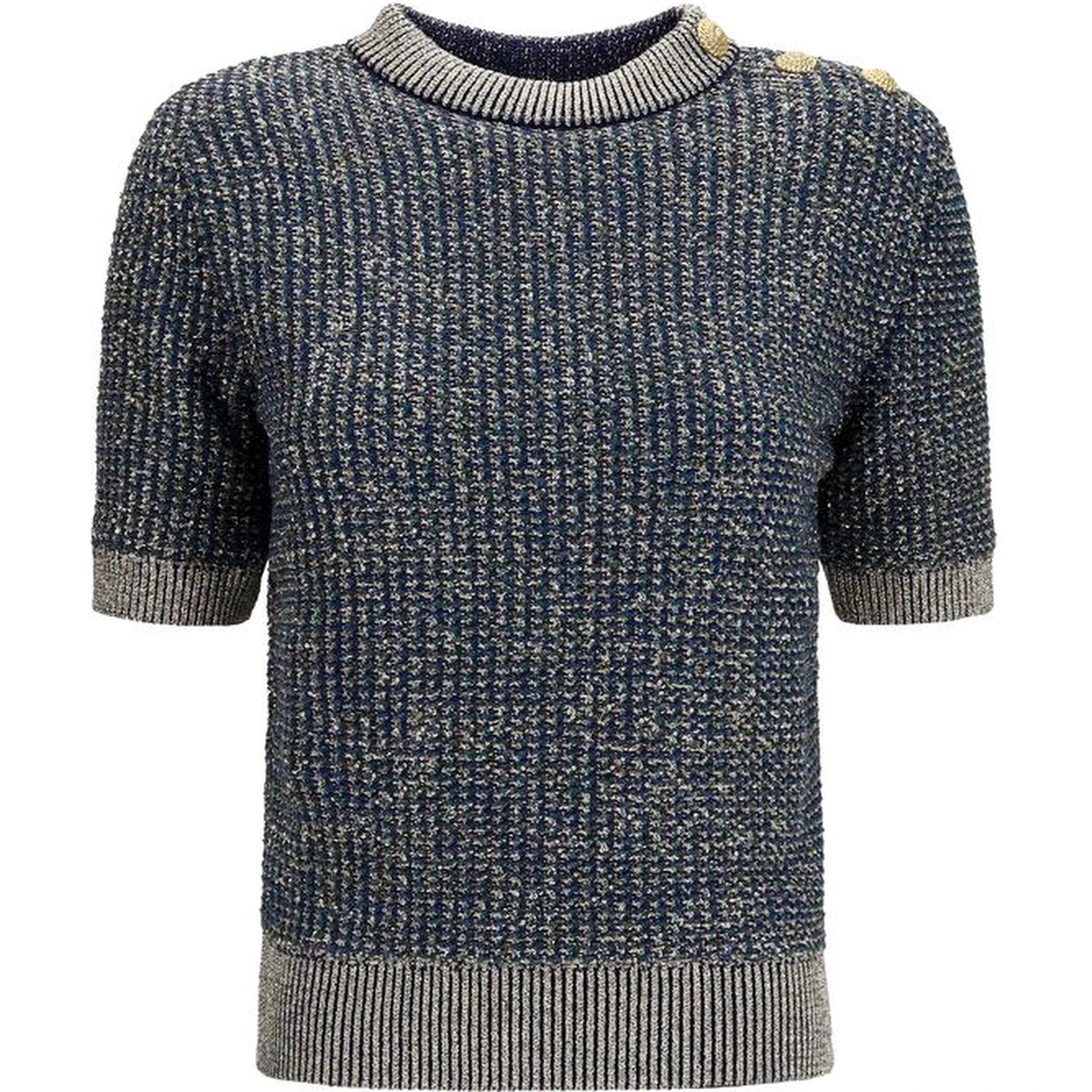Blue Polyamide Sweatshirt