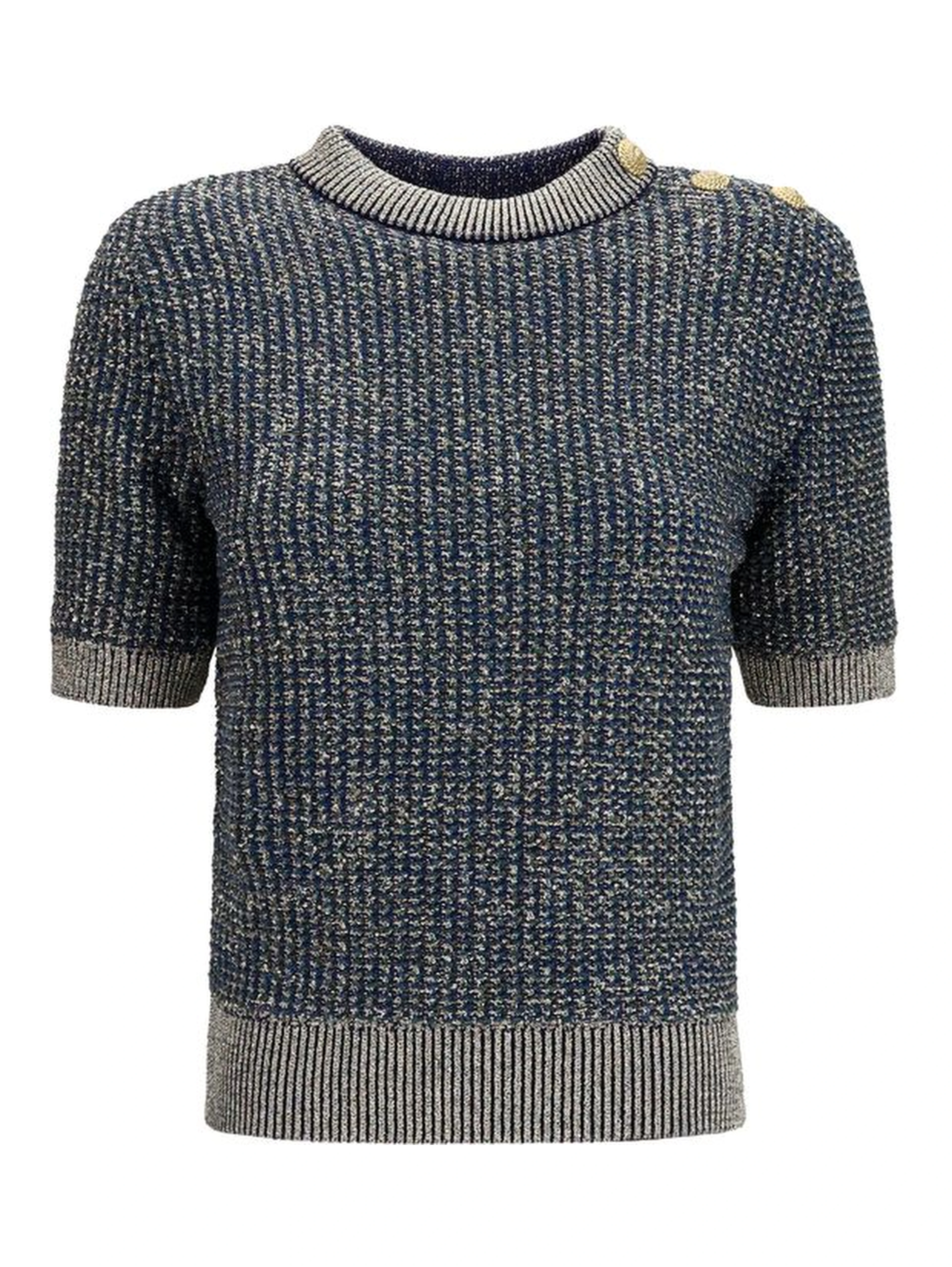 Blue Polyamide Sweatshirt