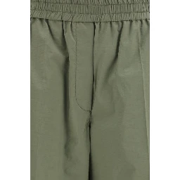 Bicolor Cotton Casual Pants