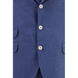Blue Wool Oves Aries Two-Piece Suit