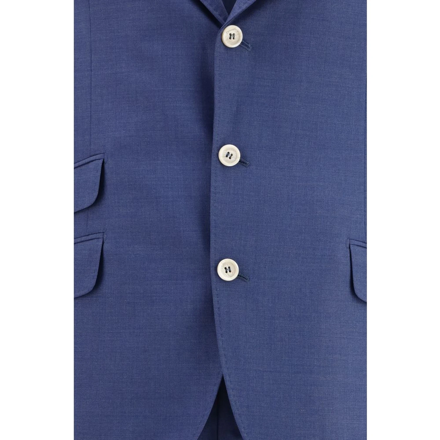 Blue Wool Oves Aries Two-Piece Suit