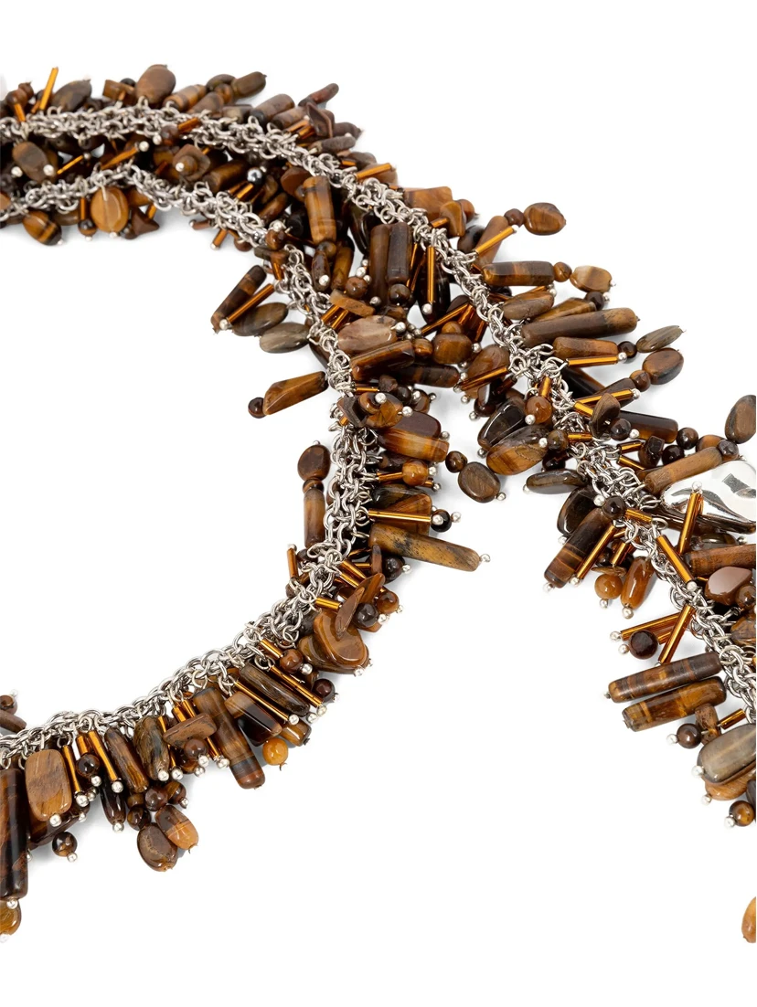 Brown Viscose Necklace