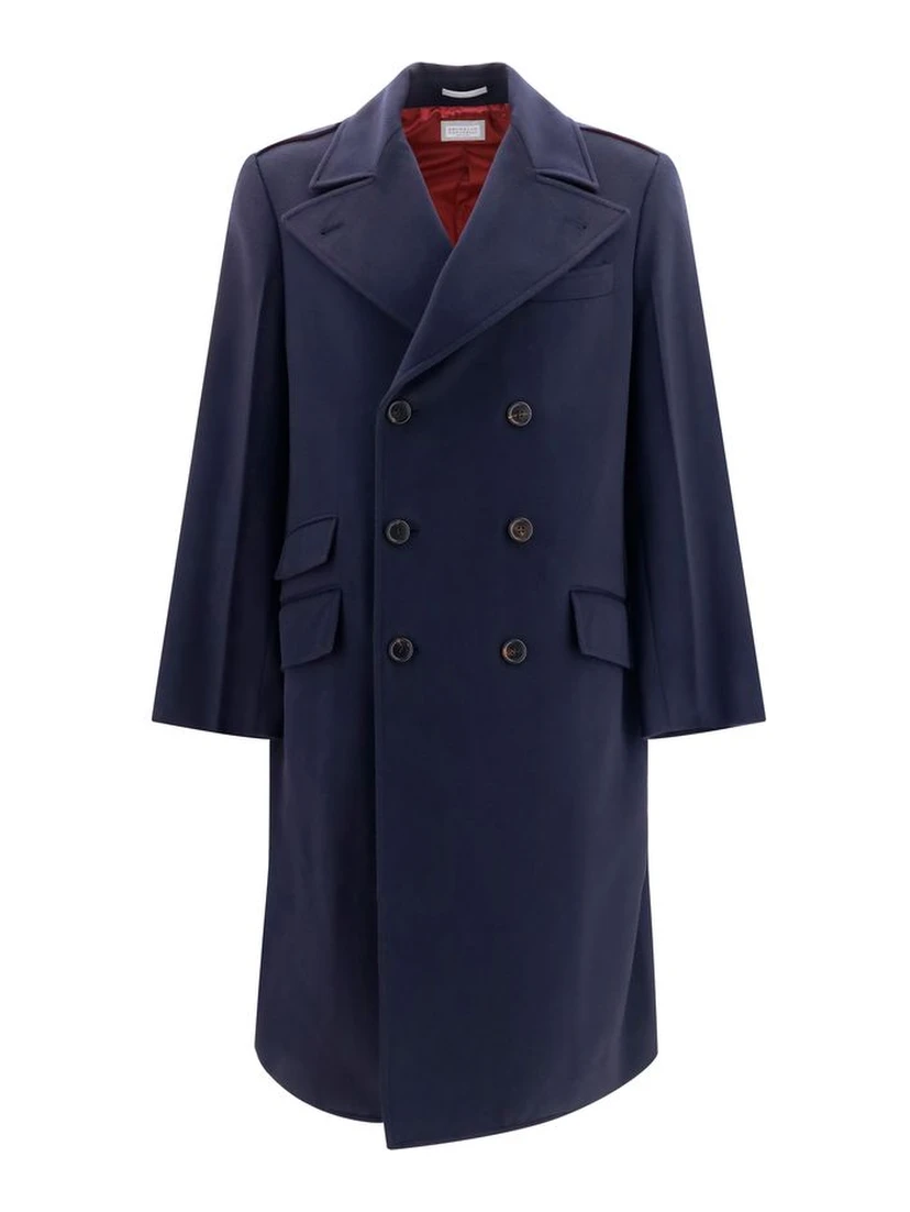 Blue Wool Oves Aries Coat