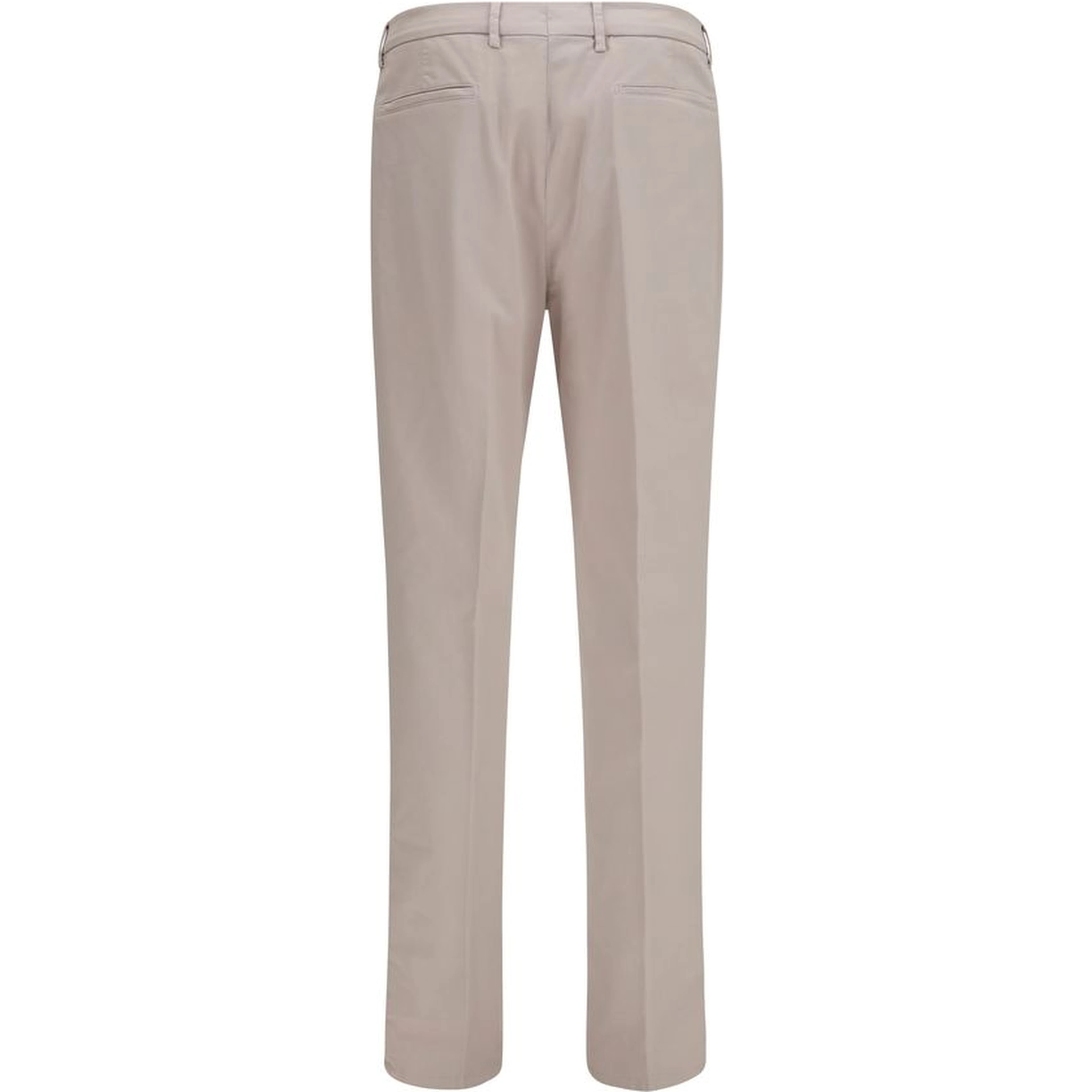 Beige Cotton Chino Pants