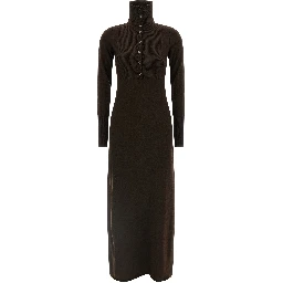 Brown Cashmere Long Dress