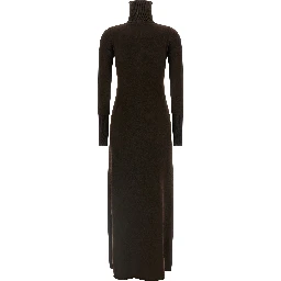 Brown Cashmere Long Dress