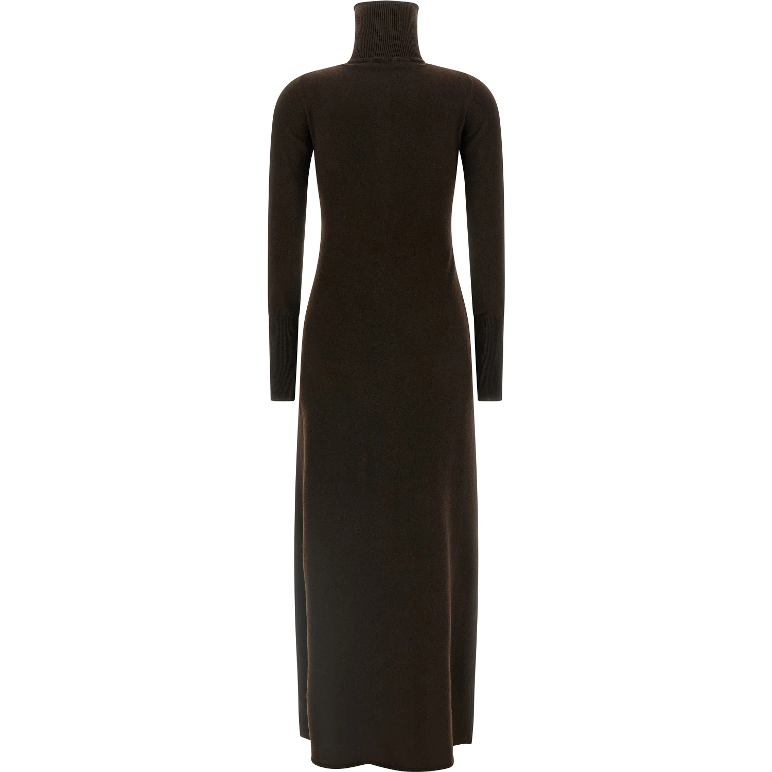 Brown Cashmere Long Dress