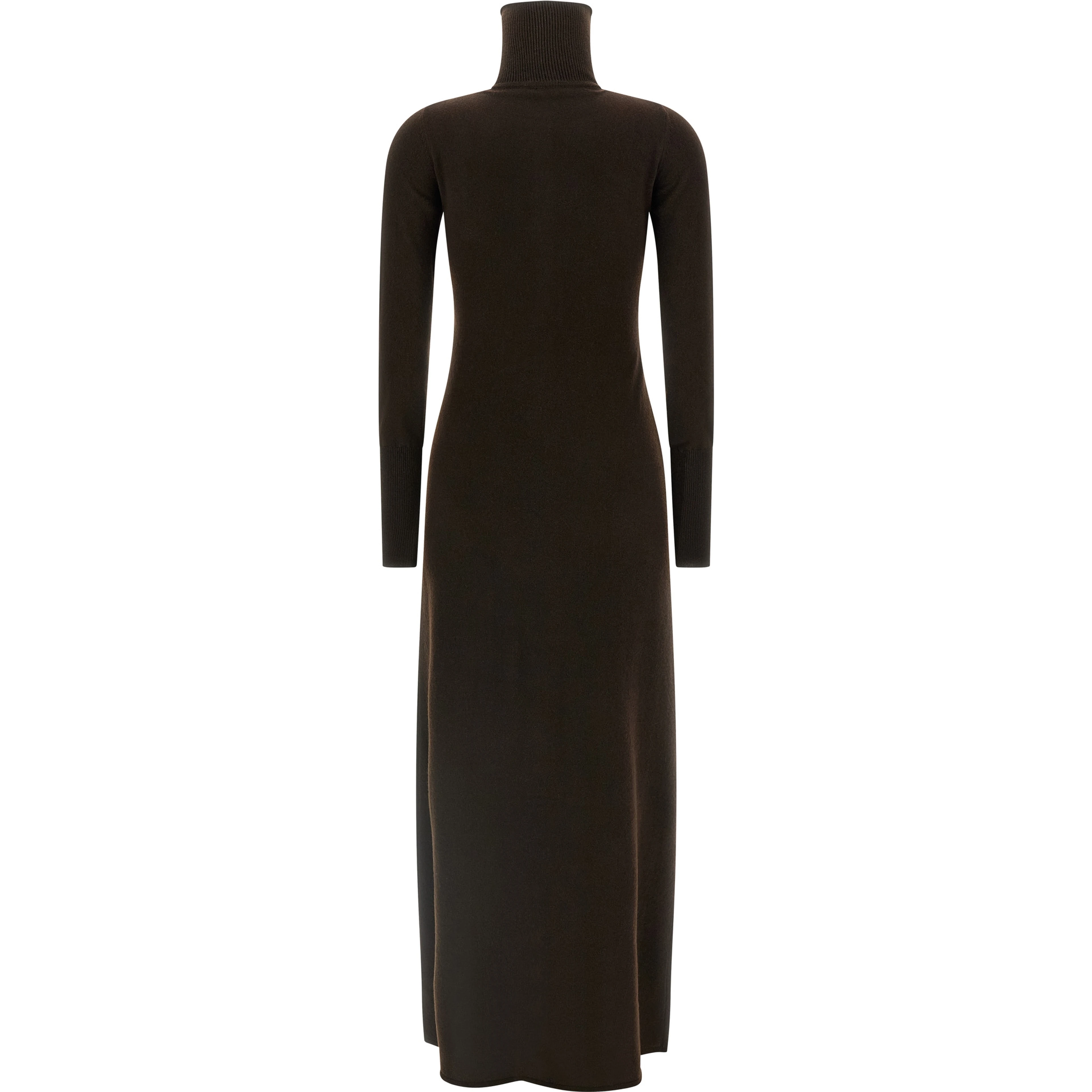 Brown Cashmere Long Dress