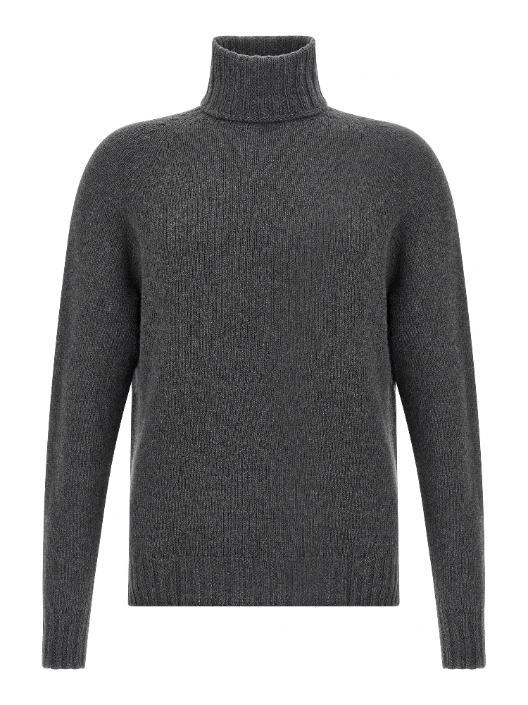 Gray Virgin Wool Cardigan