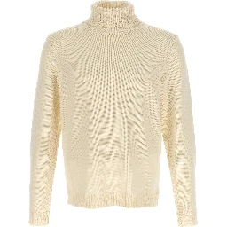 White Virgin Wool Cardigan
