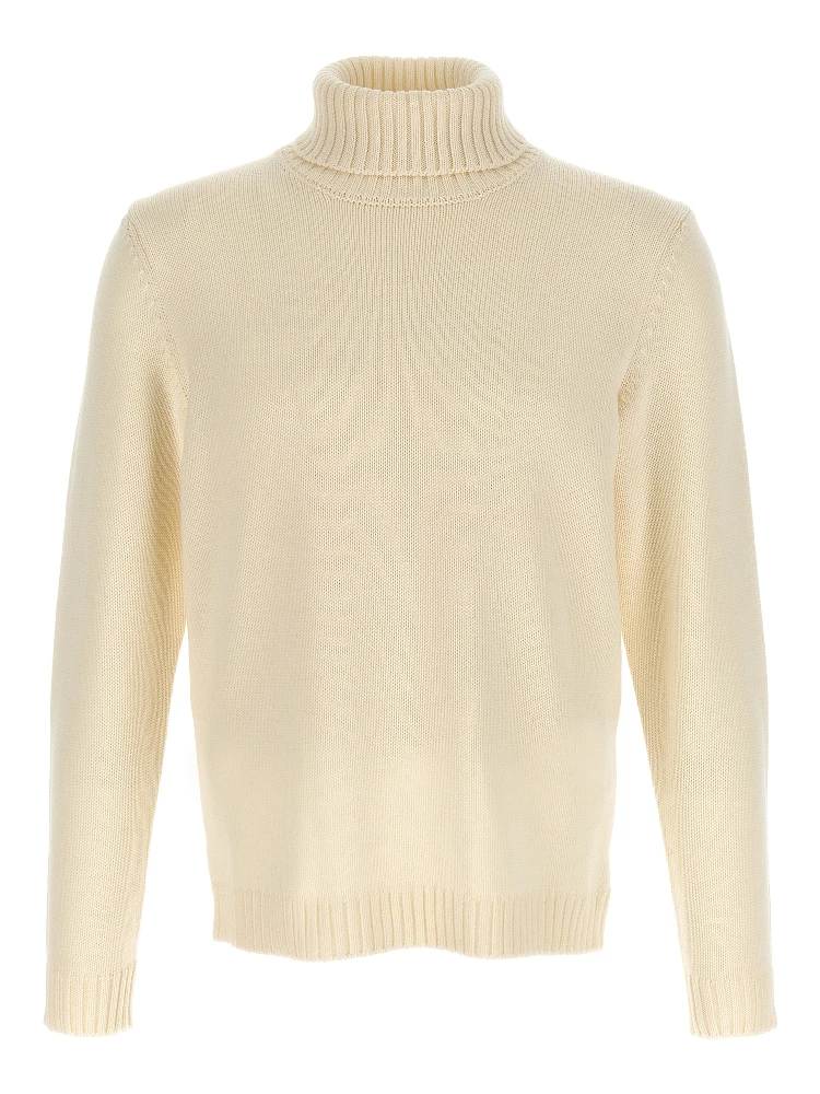 White Virgin Wool Cardigan