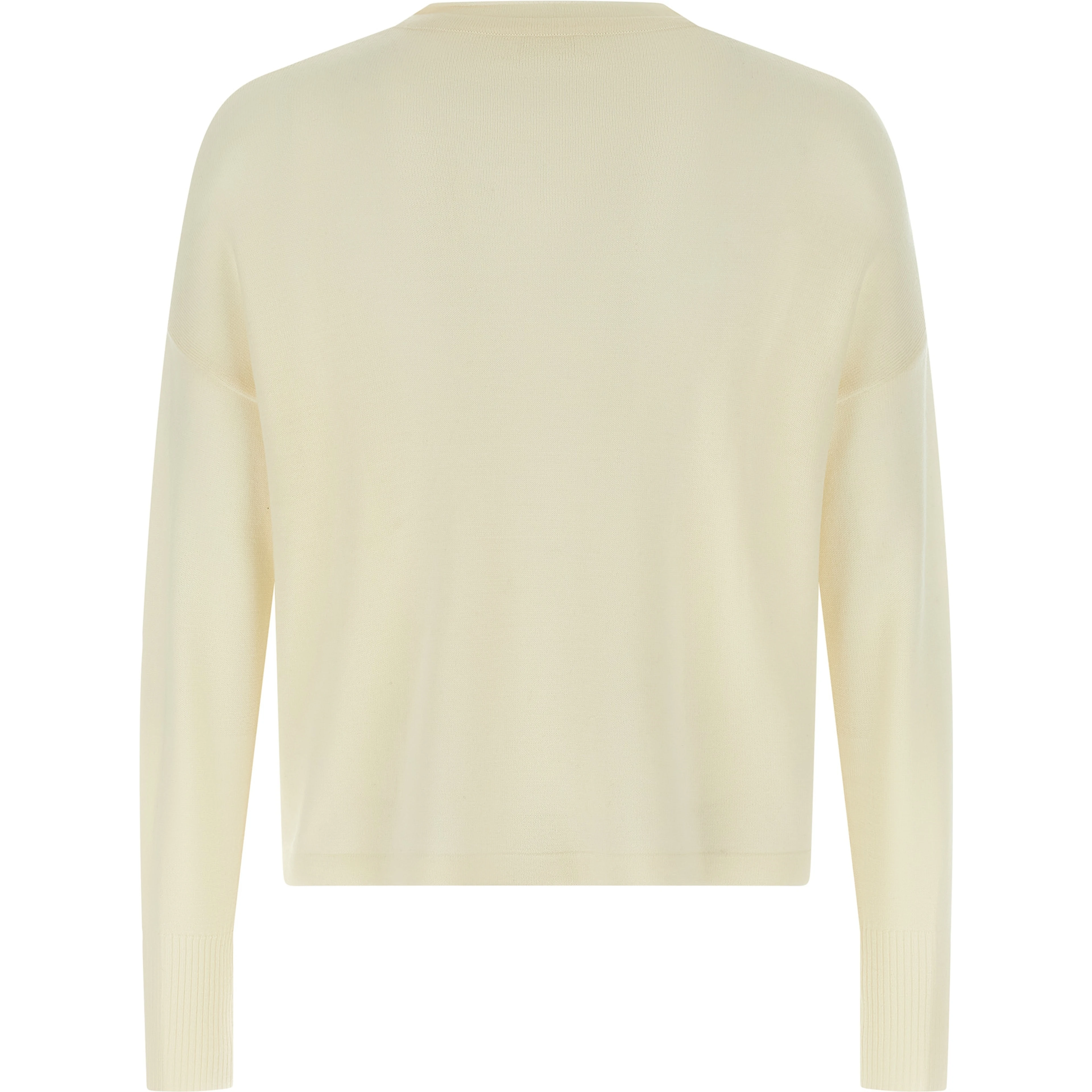 White Virgin Wool Cardigan