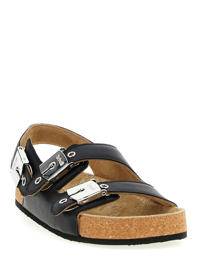 Black Calfskin Flat Sandals alternative