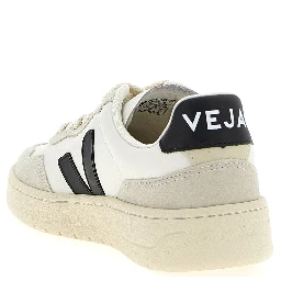 Bicolor Genuine Leather Athletic Sneakers