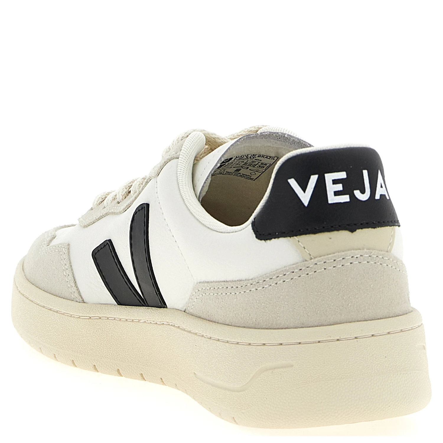 Bicolor Genuine Leather Athletic Sneakers