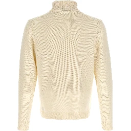 White Virgin Wool Cardigan
