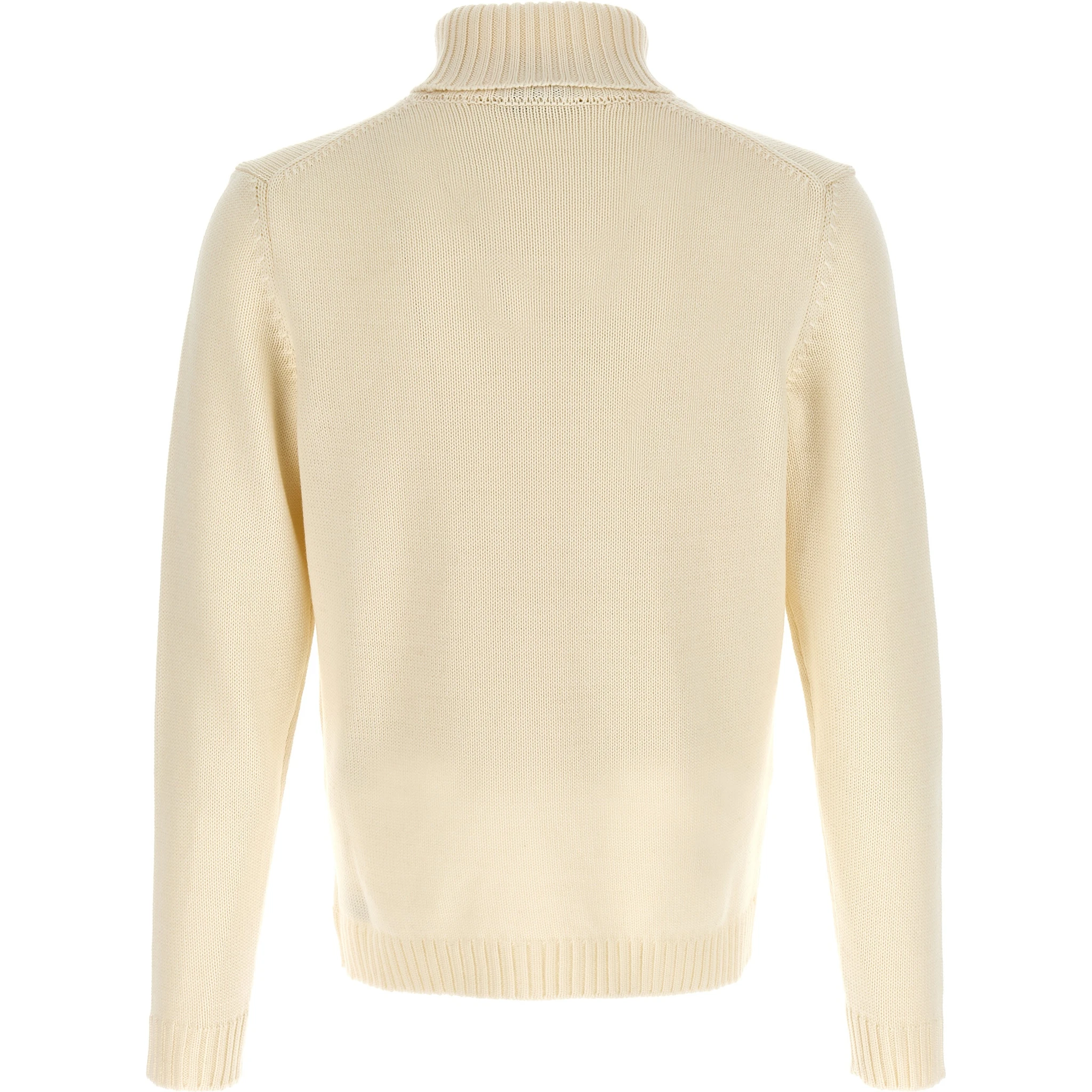 White Virgin Wool Cardigan