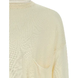 White Virgin Wool Cardigan