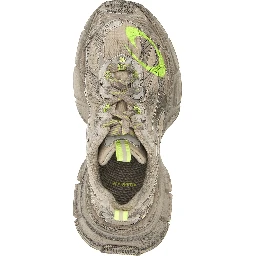 Gray Polyethylene Athletic Sneakers