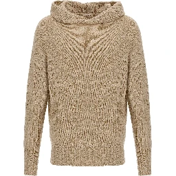 Beige Virgin Wool Cardigan