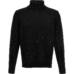 Black Virgin Wool Cardigan