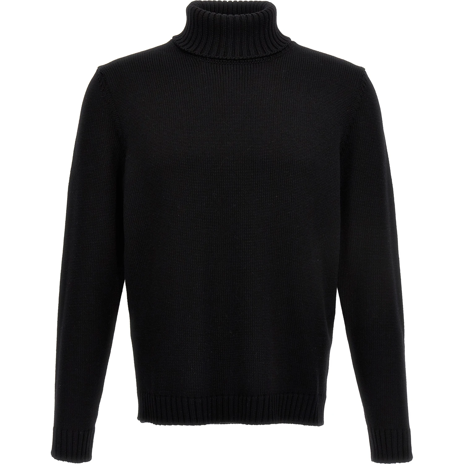 Black Virgin Wool Cardigan