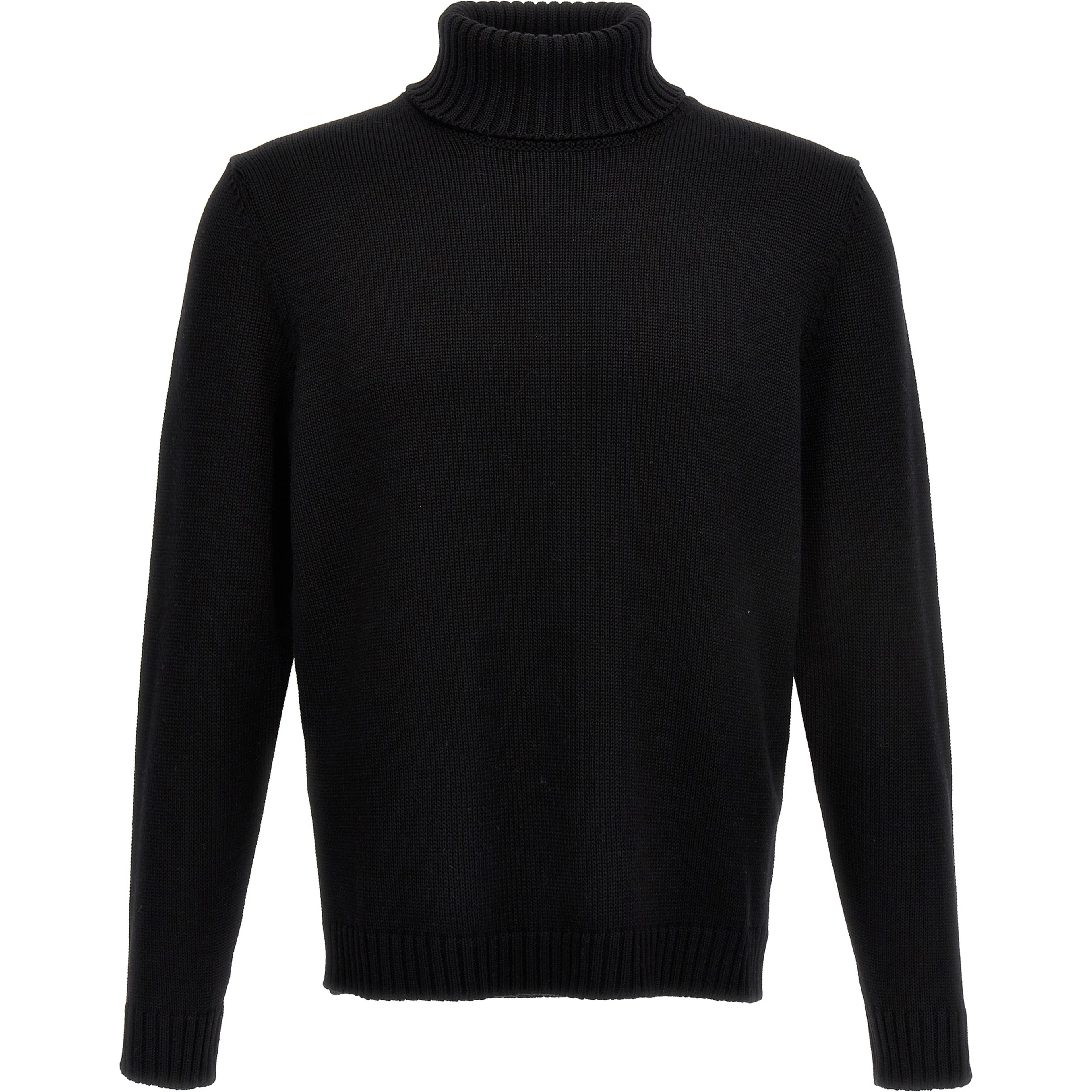 Black Virgin Wool Cardigan
