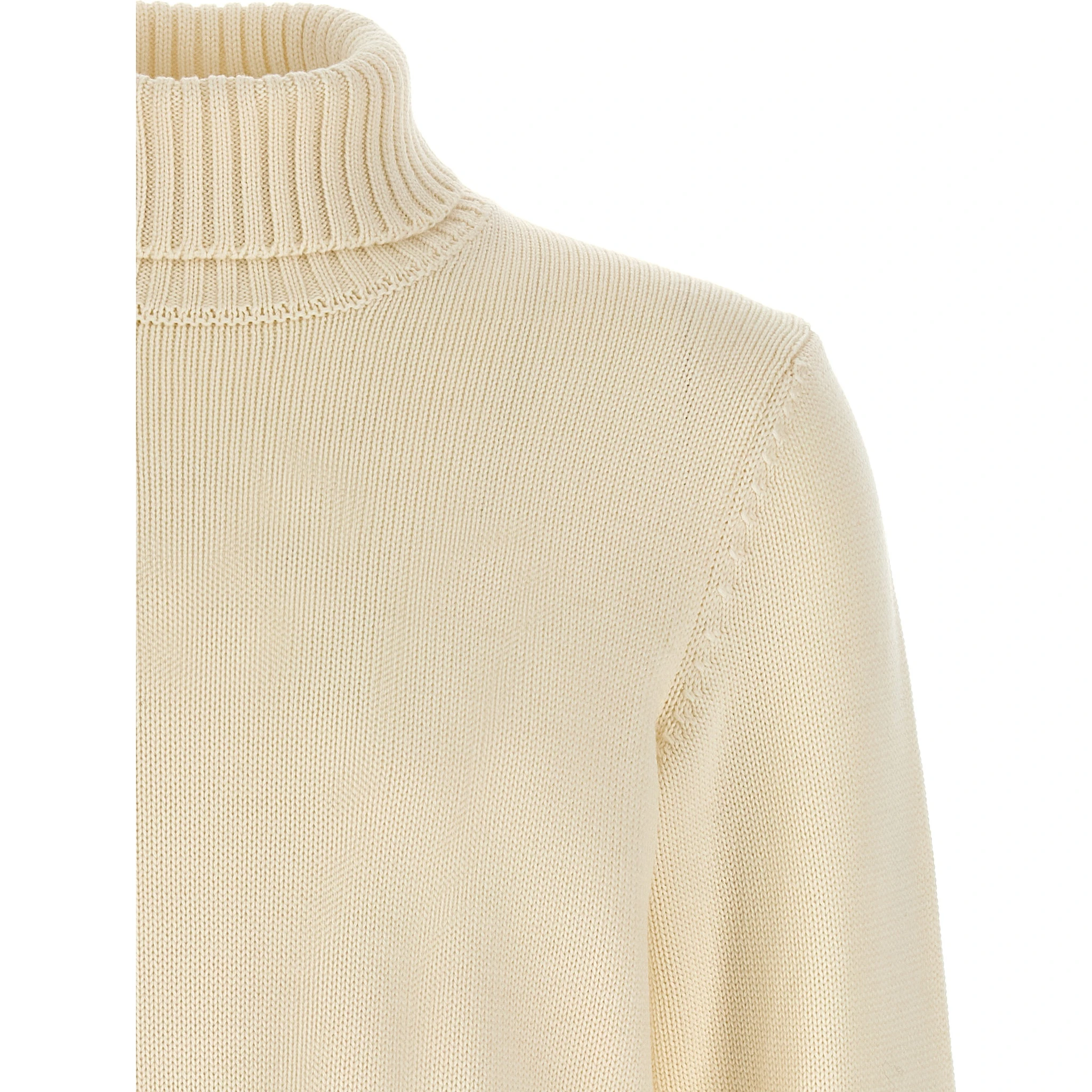 White Virgin Wool Cardigan