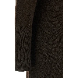 Brown Cashmere Long Dress