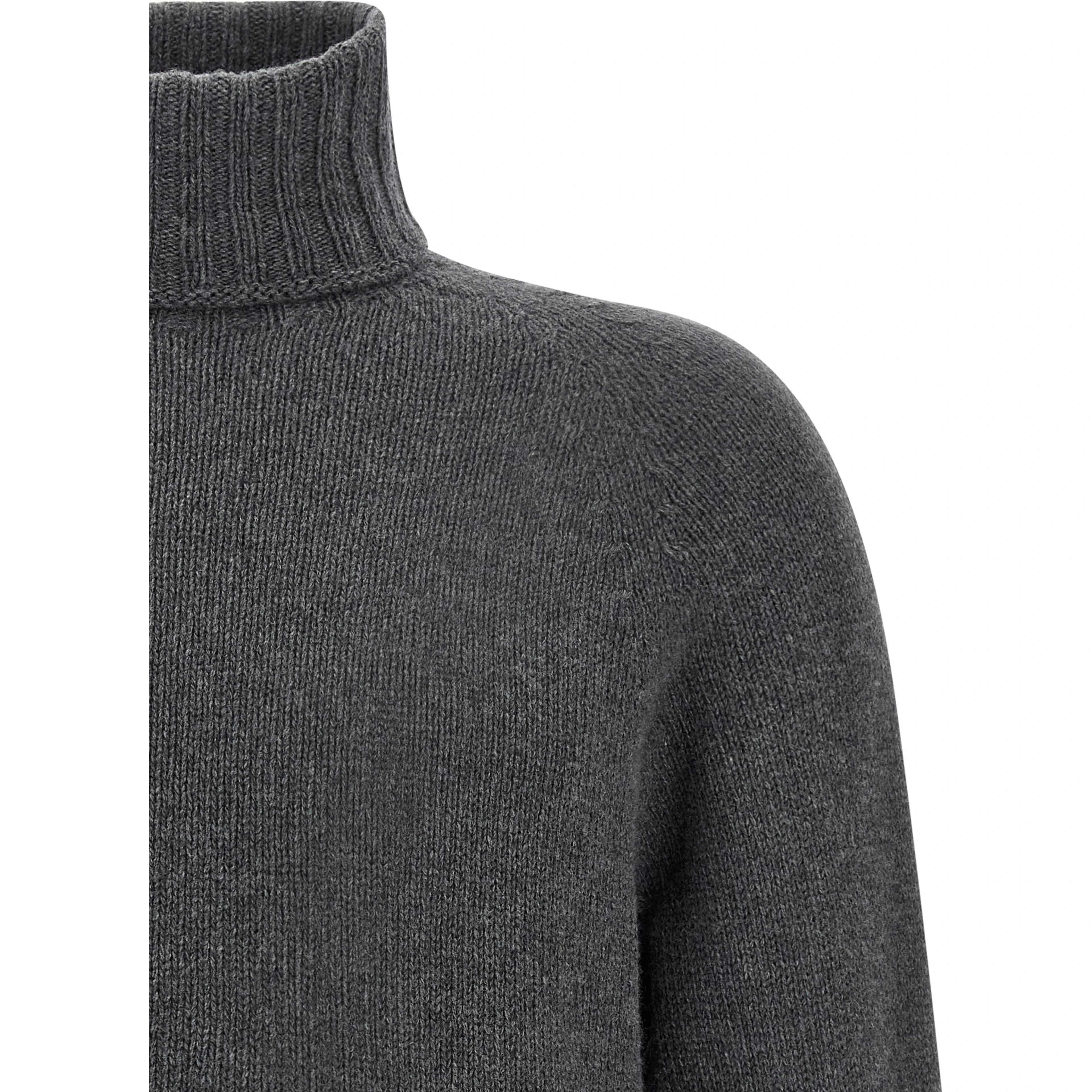 Gray Virgin Wool Cardigan
