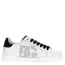 Bicolor Calfskin Low Top Sneakers