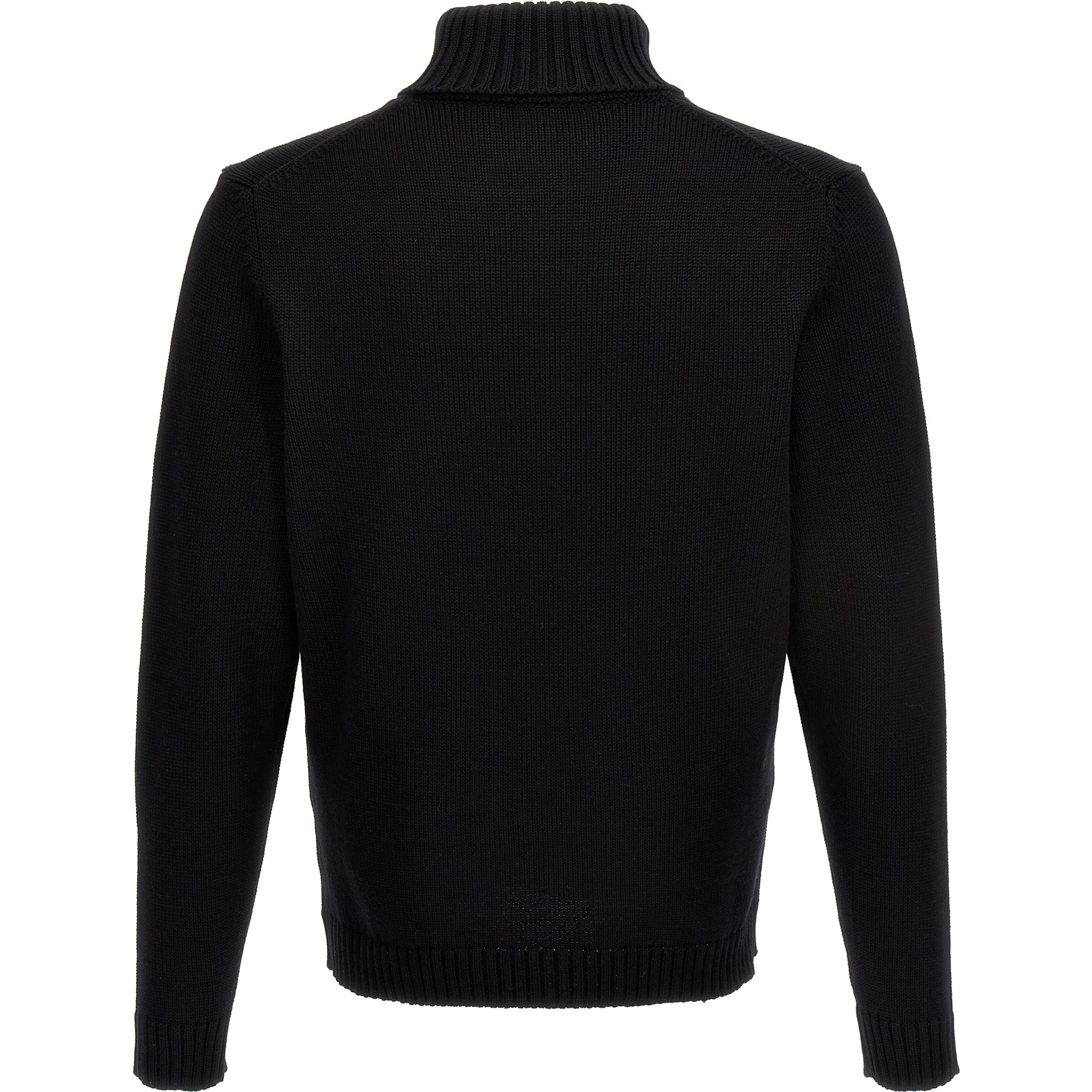 Black Virgin Wool Cardigan