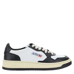White Calf Leather Bos Taurus Athletic Sneakers