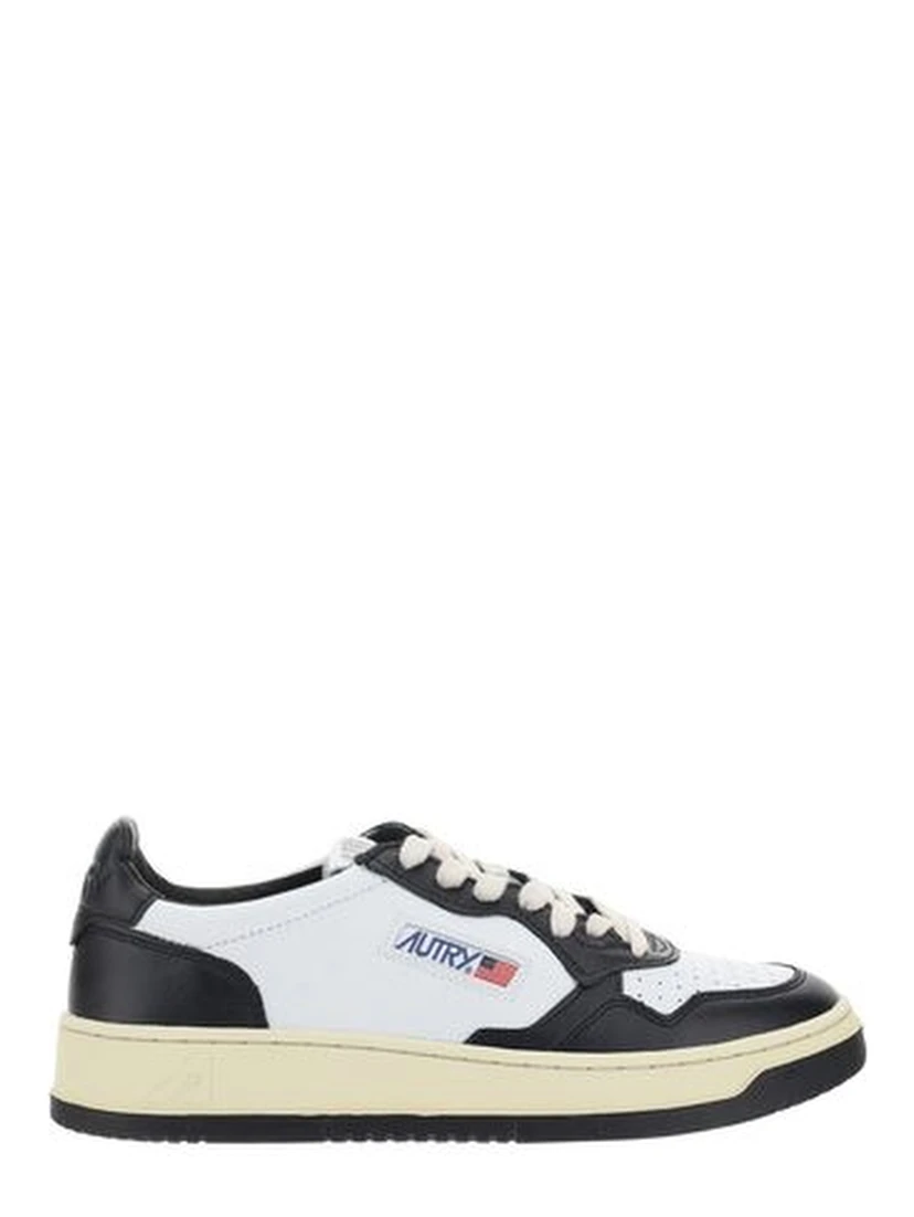 White Calf Leather Bos Taurus Athletic Sneakers