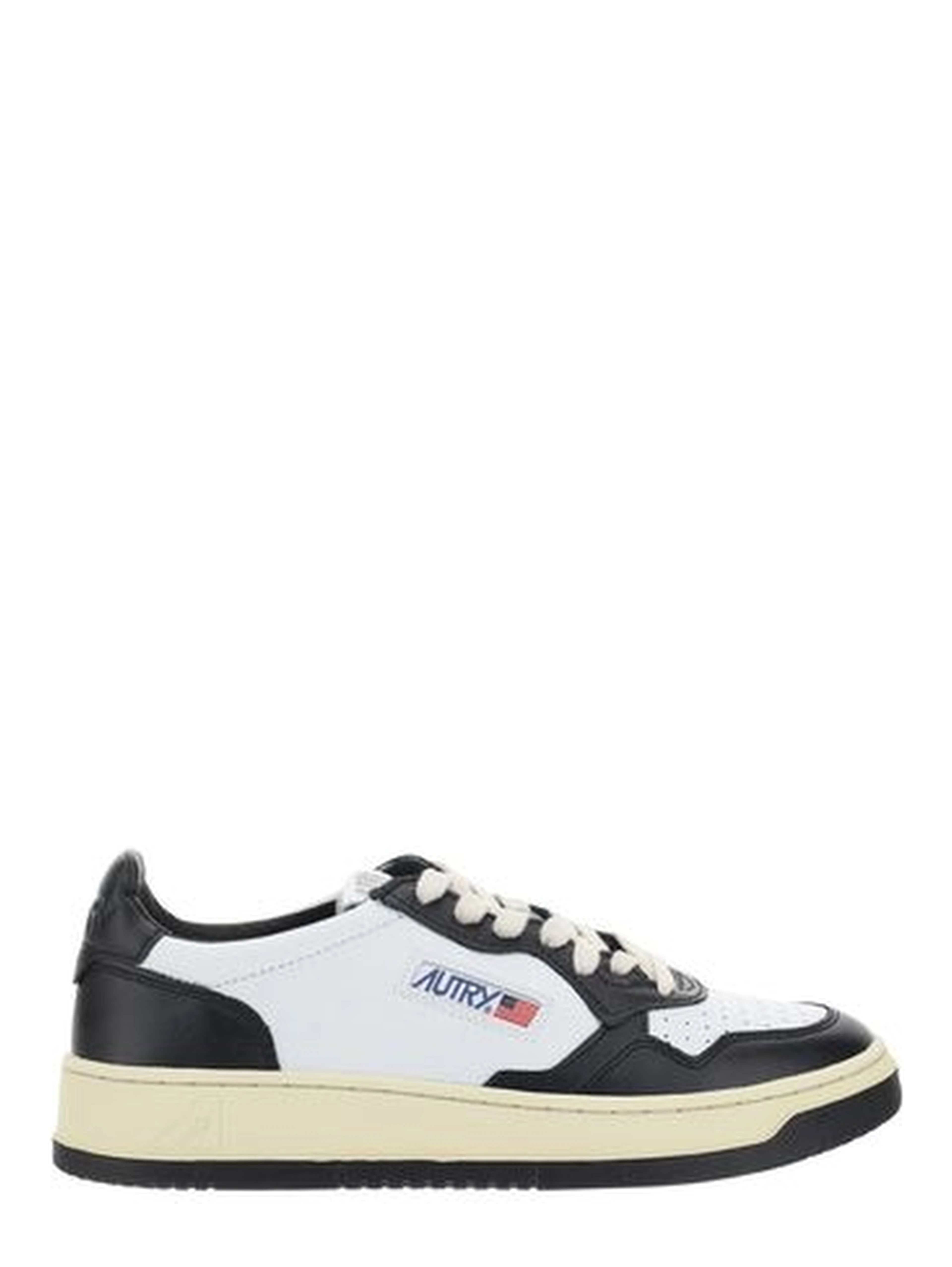 White Calf Leather Bos Taurus Athletic Sneakers
