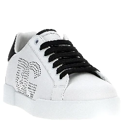 Bicolor Calfskin Low Top Sneakers
