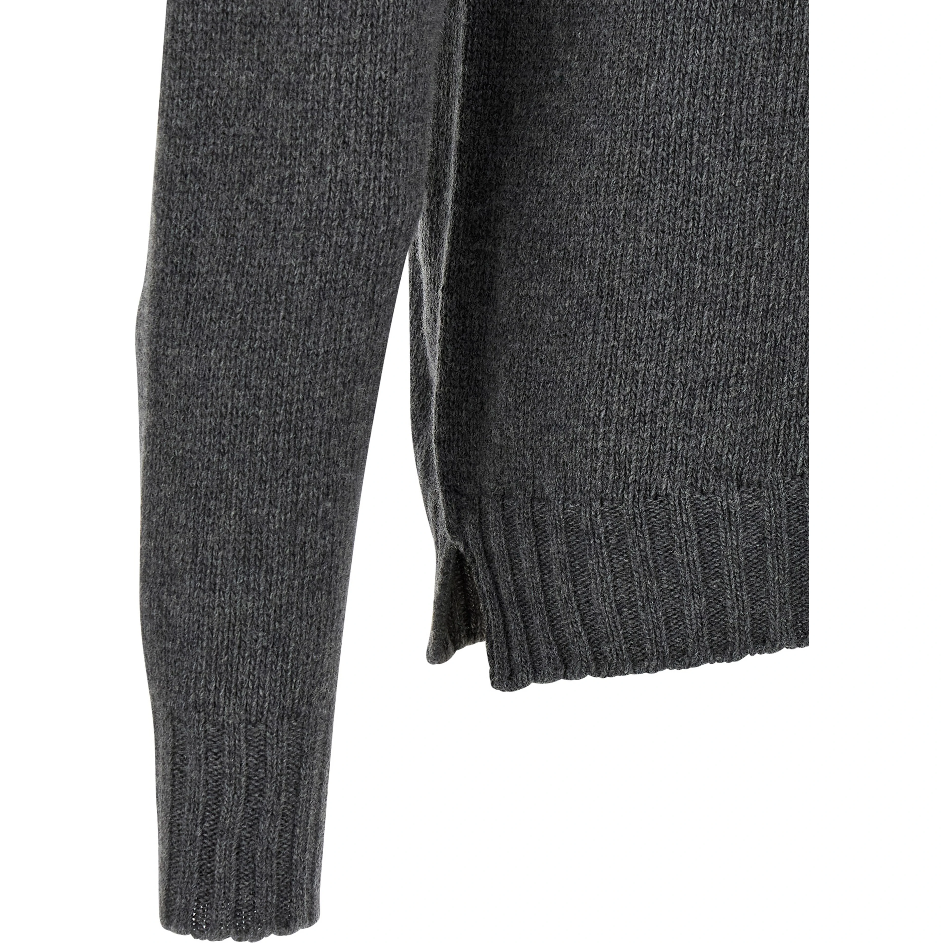 Gray Virgin Wool Cardigan