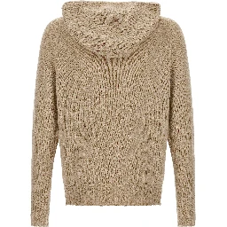 Beige Virgin Wool Cardigan