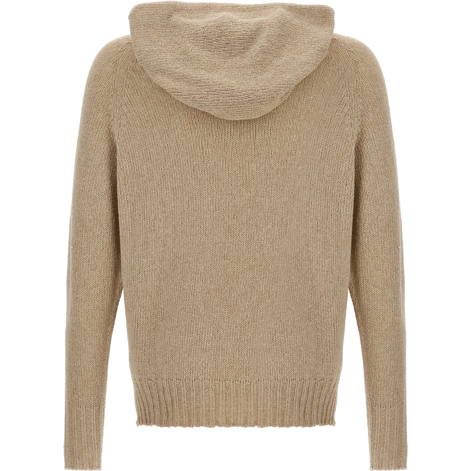 Beige Virgin Wool Cardigan