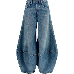 Blue Cotton Relaxed Fit Jeans