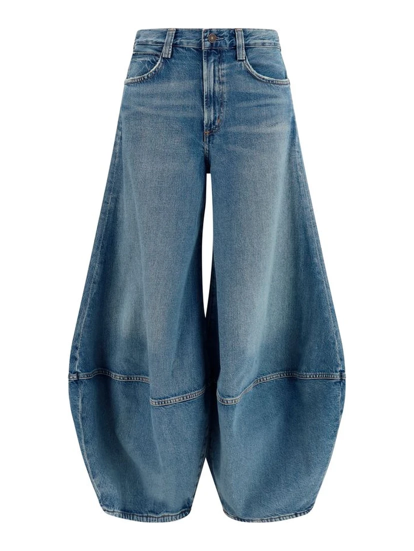 Blue Cotton Relaxed Fit Jeans