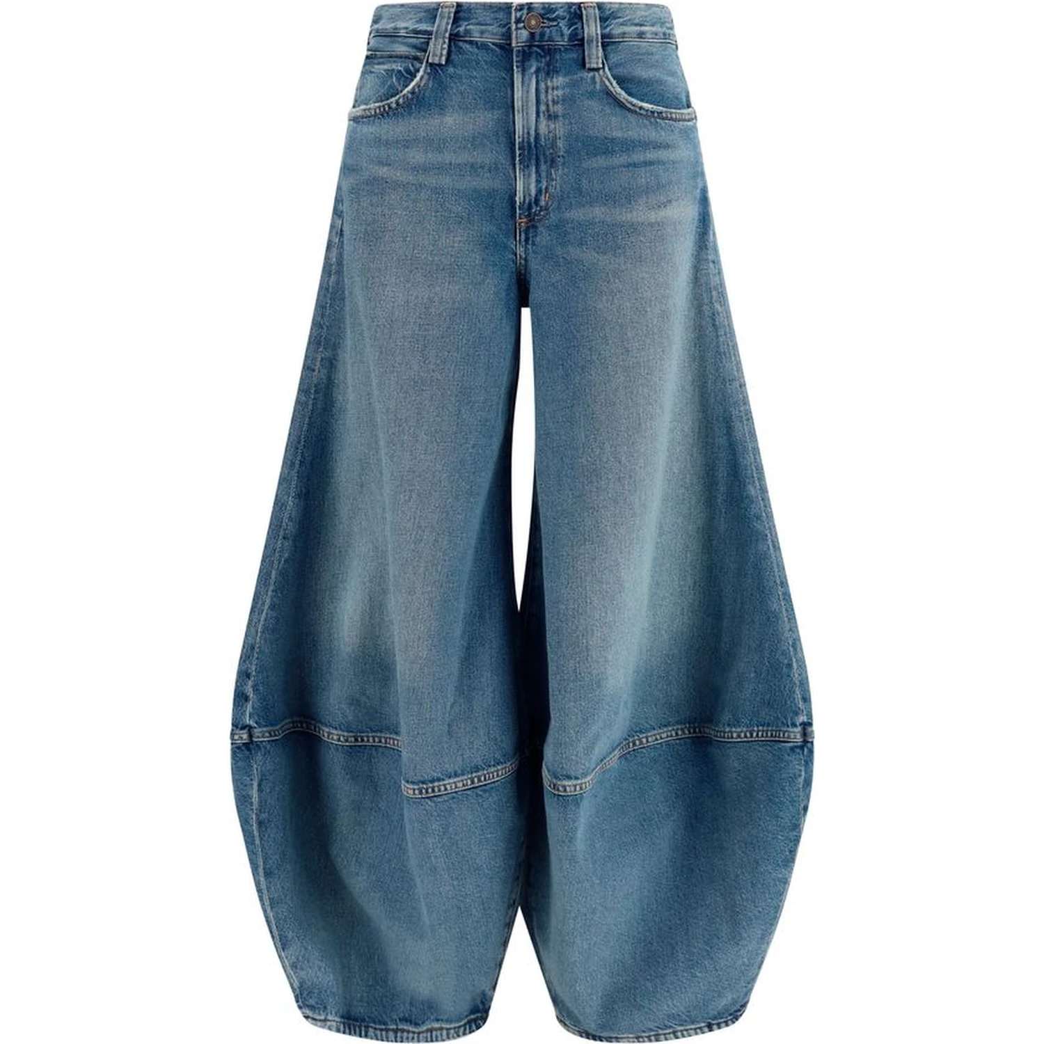 Blue Cotton Relaxed Fit Jeans